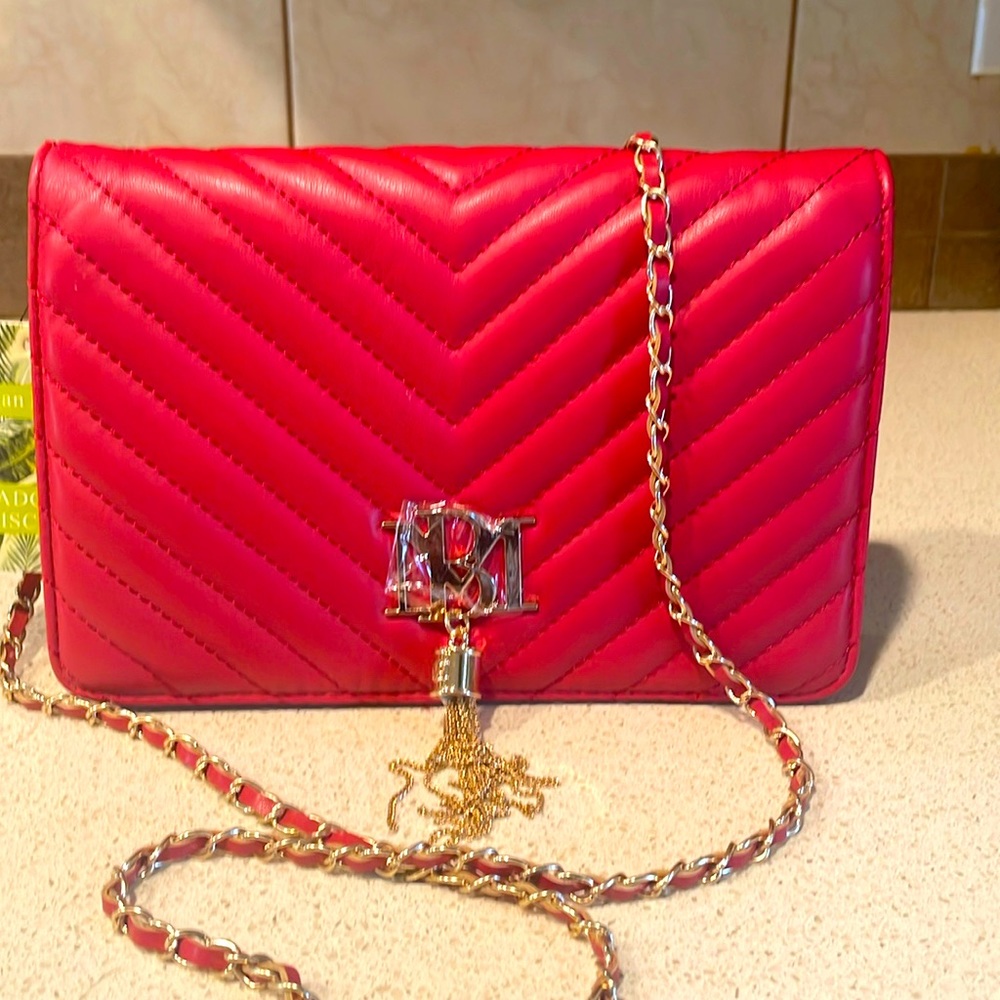 Badgley Mischka Red Crossbody Bag